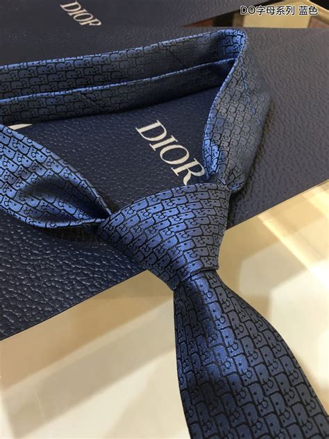 dior necktie price|Dior Oblique Tie Blue and Black Silk.